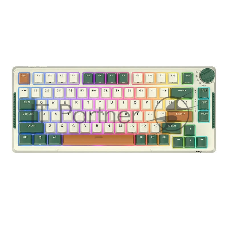 Клавиатура Royal Kludge RK-H81 Sky cyan switch/White Night