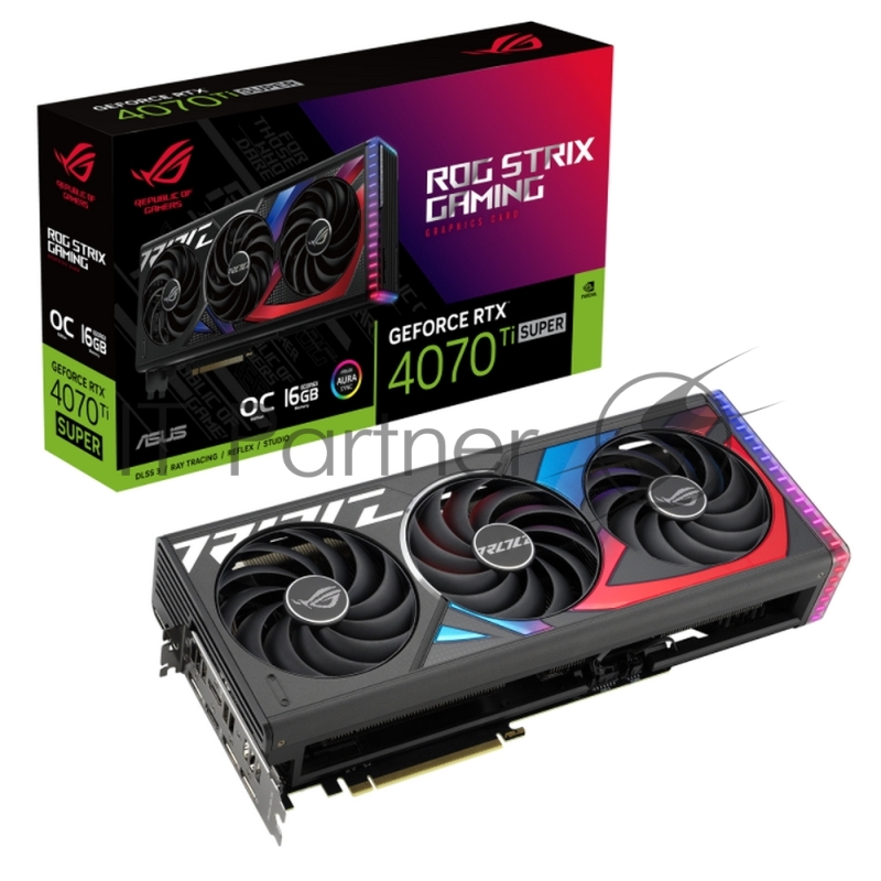 Видеокарта Asus ROG-STRIX-RTX4070TISO16G-GAMING NVIDIA GeForce RTX 4070TI 16Gb