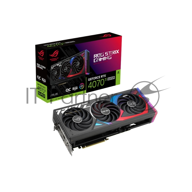 Видеокарта Asus ROG-STRIX-RTX4070TISO16G-GAMING NVIDIA GeForce RTX 4070TI 16Gb
