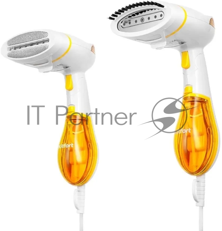 Отпариватель ручной Kitfort КТ-9191-1 1300Вт белый/желтый