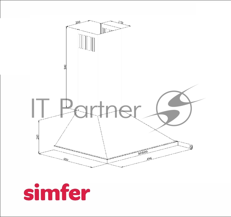 Вытяжка Simfer 8563SM