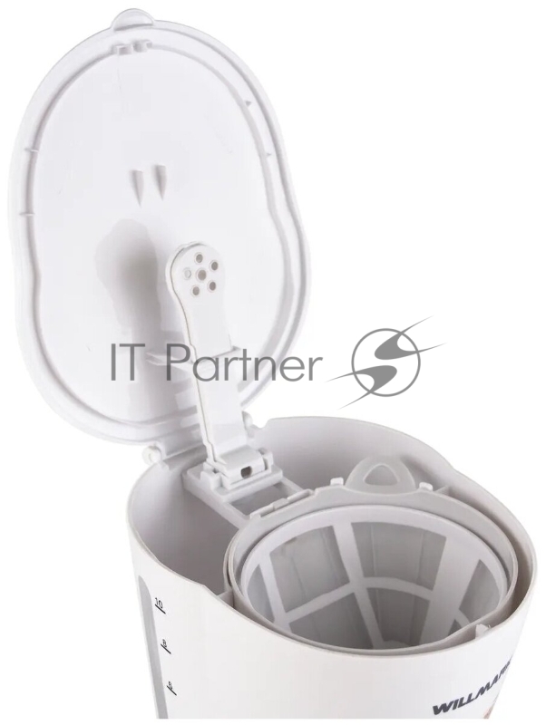Кофеварка капельная WILLMARK WCM-1350D (900 Вт.,противокап.сист.,нейл.филь (Белы