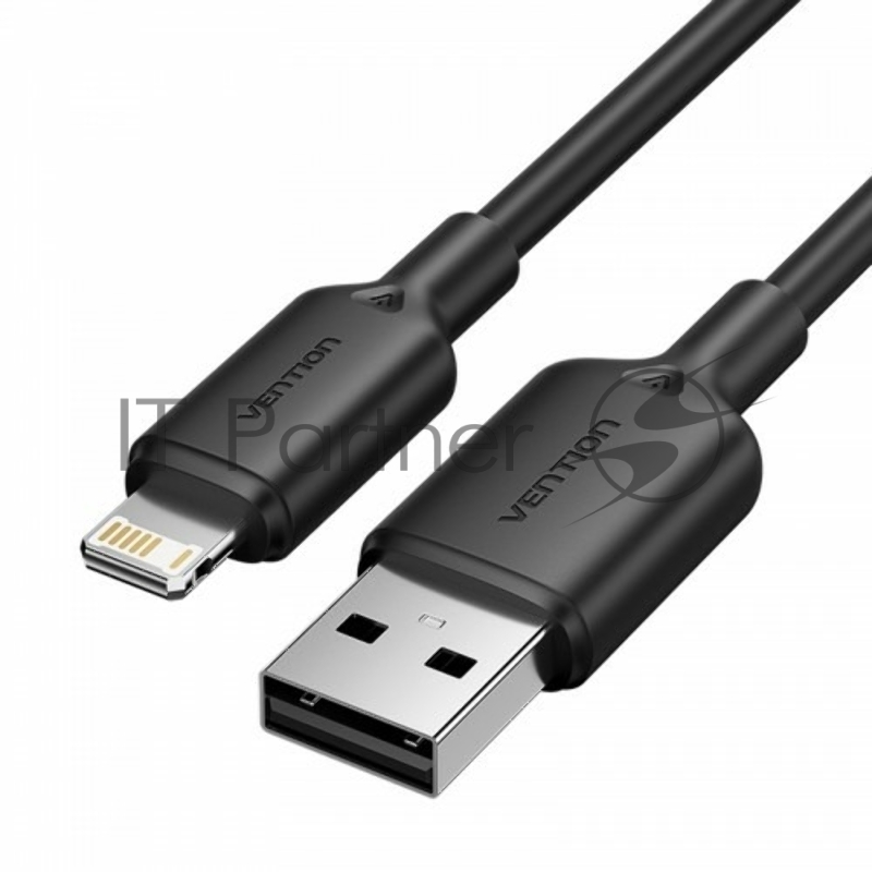 Кабель Vention USB 2.0 AM/Lightning 8M для iPad/iPhone 2.4A Черный