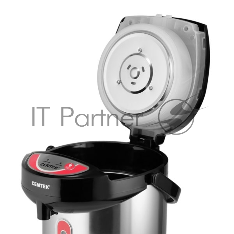 Термопот Centek CT-0080 (черный) 3л, 850Вт, 3 способа подачи воды, корпус из нержавеющей стали