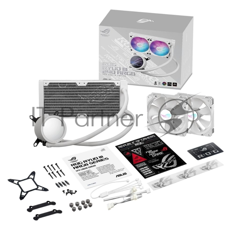 Жидкостная система охлаждения ASUS ROG RYUO III 240 ARGB WHT /AIO COOLER,ASETEK,EMMA,ARGB,AURA,W (90RC00J2-M0UAY0) /AIO COOLER,ASETEK,EMMA,ARGB,AURA,W (90RC00J2-M0UAY0)