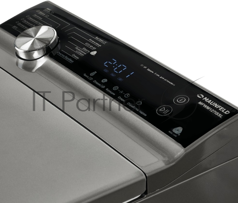 Стиральная машина с верхней загрузкой SILVER MFWM127ISSL MAUNFELD