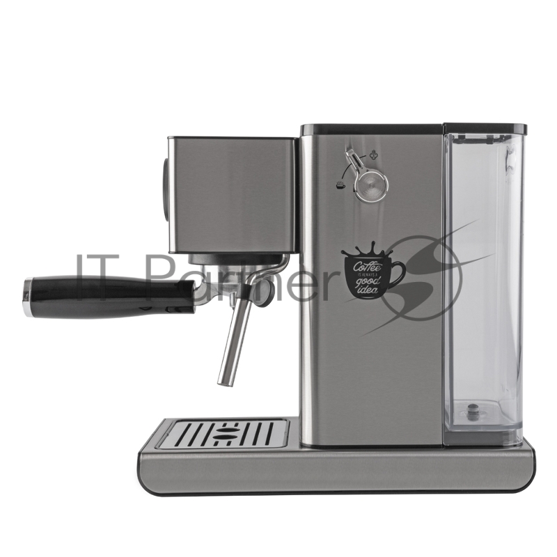 Кофеварка рожкового типа электрическа Endever Costa-1090, объем-1,2л, нержавеющая сталь, мощность 1400 Вт, давление 15 бар, 2 шт/уп