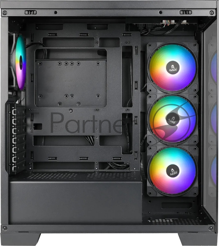 Корпус Azza COVE черный без БП ATX 6x120mm 2x140mm 1xUSB2.0 1xUSB3.0 audio bott PSU