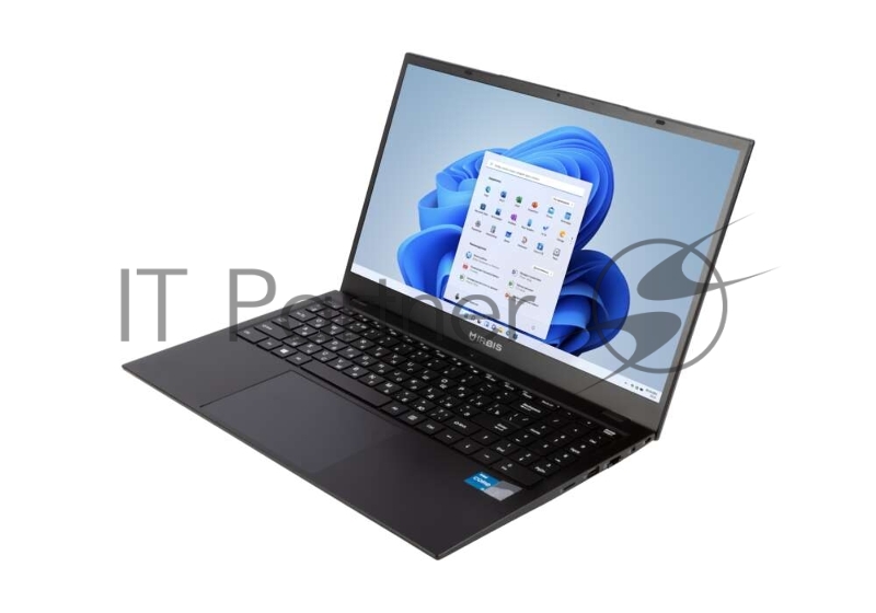 Ноутбук IRBIS 15N 15.6 FHD (1920x1080) IPS AG,Core i3-1215U,16Gb DDR4-3200(2),512Gb SSD NVMe M.2,Wi-Fi 6+BT 5,5300mAh,Metal Case,Kbd Bl,Type-C Charger,1.77kg,Black,1yw,Win11