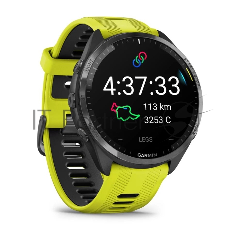 Смарт-часы Garmin Forerunner 965 черный, желто-черный ремешок 47мм
