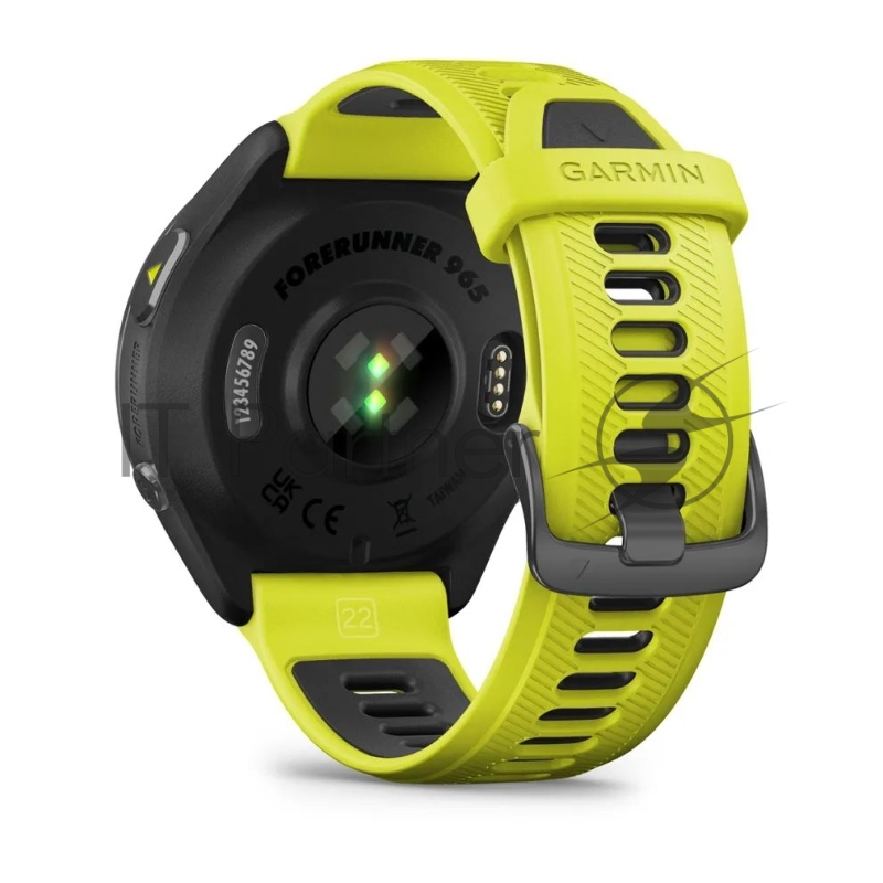 Смарт-часы Garmin Forerunner 965 черный, желто-черный ремешок 47мм