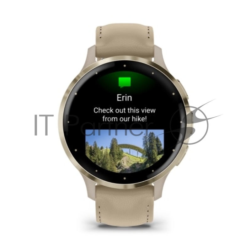 Смарт-часы Garmin Venu 3s цвет французский серый, кожаный ремешок 41мм