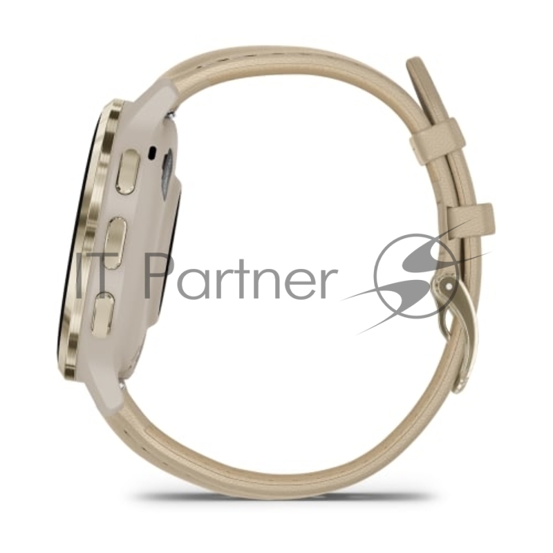 Смарт-часы Garmin Venu 3s цвет французский серый, кожаный ремешок 41мм