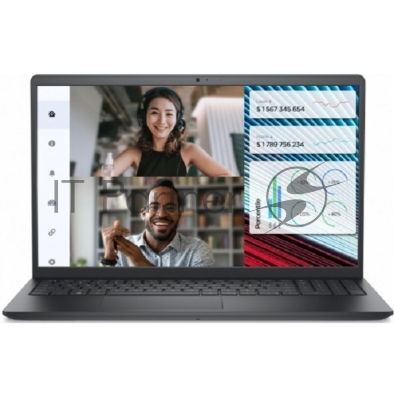 Ноутбук Dell Vostro 3520 15.6(1920x1080 (матовый))/Intel Core i5 1235U(1.3Ghz)/8192Mb/512SSDGb/ UHD Graphics/Cam/BT/WiFi/war 1y/1.9kg/black/Ubuntu
