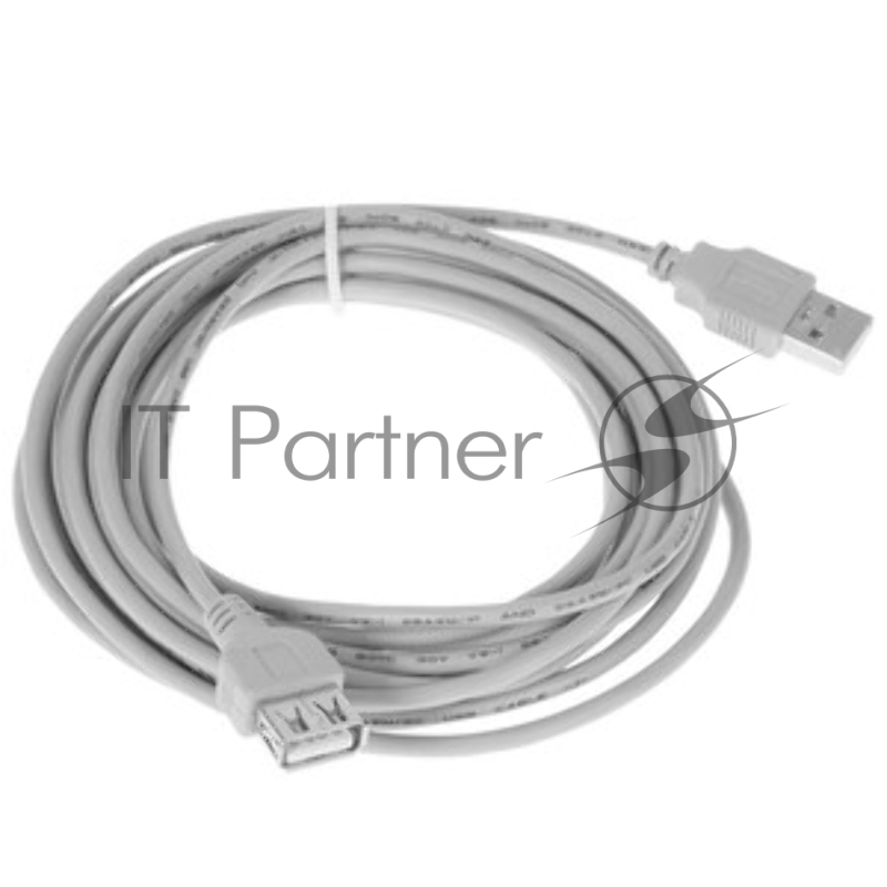 Кабель удлинит. USB 2.0 Cablexpert CC-USB2-AMAF-15-N, AM/AF, медь, 4.5м, пакет