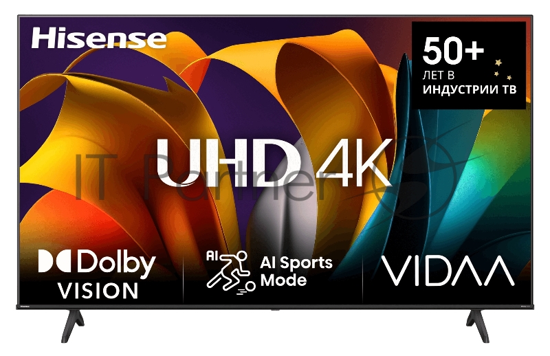 Телевизор Hisense 50 50A6N RU черный LED 4К 60Hz VIDAA U7
