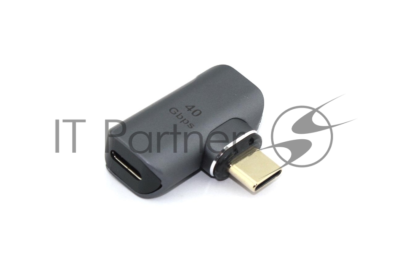 Переходник USB 4 Type C мама-папа угловой с магнитным разъёмом тип 1