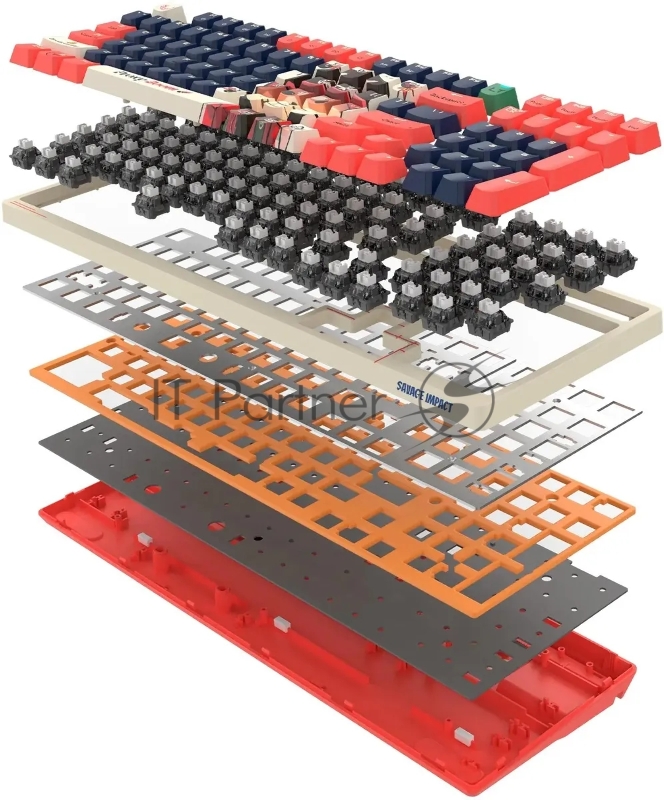 Клавиатура A4Tech Bloody AT98 Proxy Boom механическая бежевый/красный USB for gamer LED