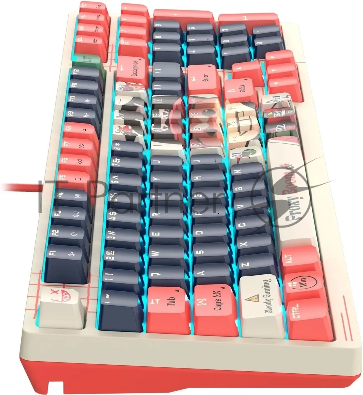 Клавиатура A4Tech Bloody AT98 Proxy Boom механическая бежевый/красный USB for gamer LED