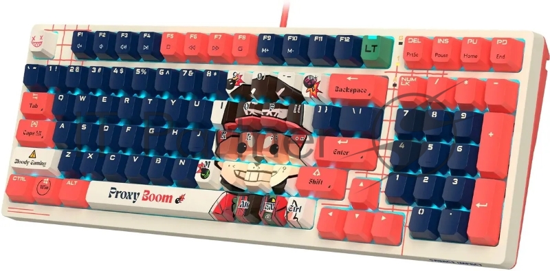 Клавиатура A4Tech Bloody AT98 Proxy Boom механическая бежевый/красный USB for gamer LED