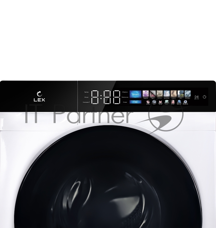 Стиральная машина LEX LWM10012WBLITHD (WBlITHD) белый-черный, загрузка фронтальная 10кг, 1200 об/мин., класс: A