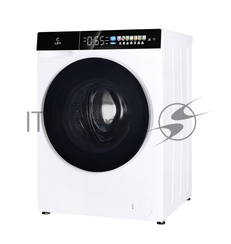 Стиральная машина LEX LWM10012WBLITHD (WBlITHD) белый-черный, загрузка фронтальная 10кг, 1200 об/мин., класс: A