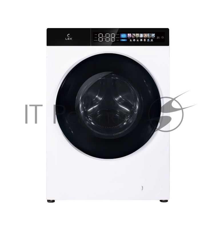 Стиральная машина LEX LWM10012WBLITHD (WBlITHD) белый-черный, загрузка фронтальная 10кг, 1200 об/мин., класс: A