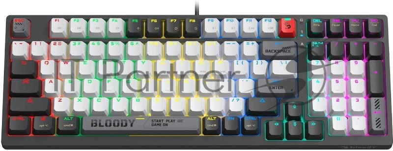 Клавиатура A4Tech Bloody WS98 механическая беспроводная USB черный/серый (WS98)