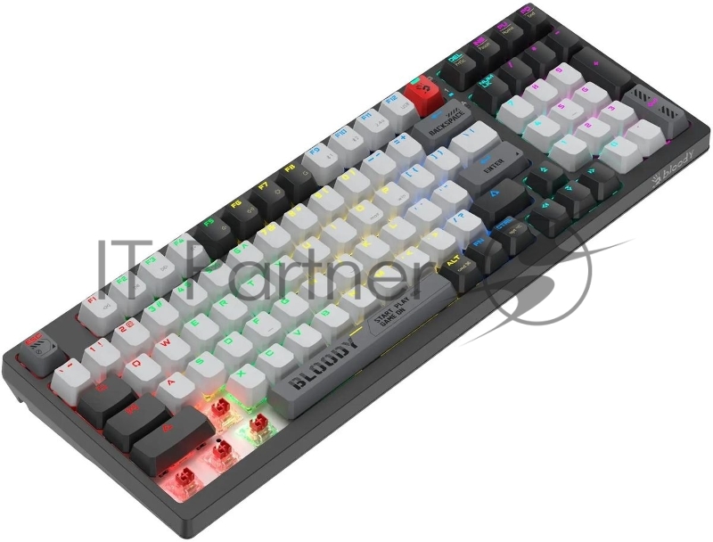 Клавиатура A4Tech Bloody WS98 механическая беспроводная USB черный/серый (WS98)