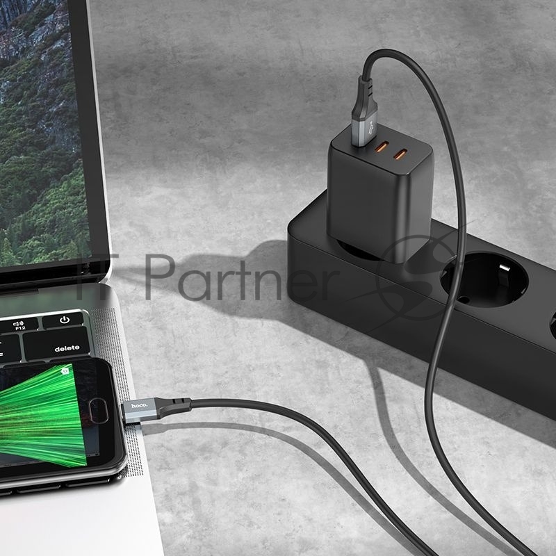 Кабель Hoco X92 Honest Micro USB (m)-micro USB (m) 3м черный коробка