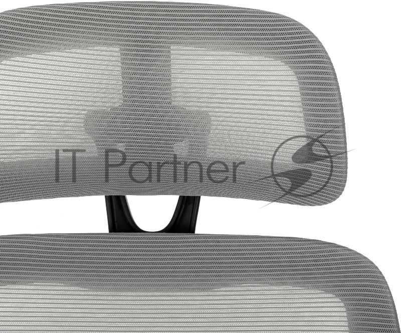 Кресло руководителя Бюрократ Wise серый сетка/ткань с подголов. крестов. пластик