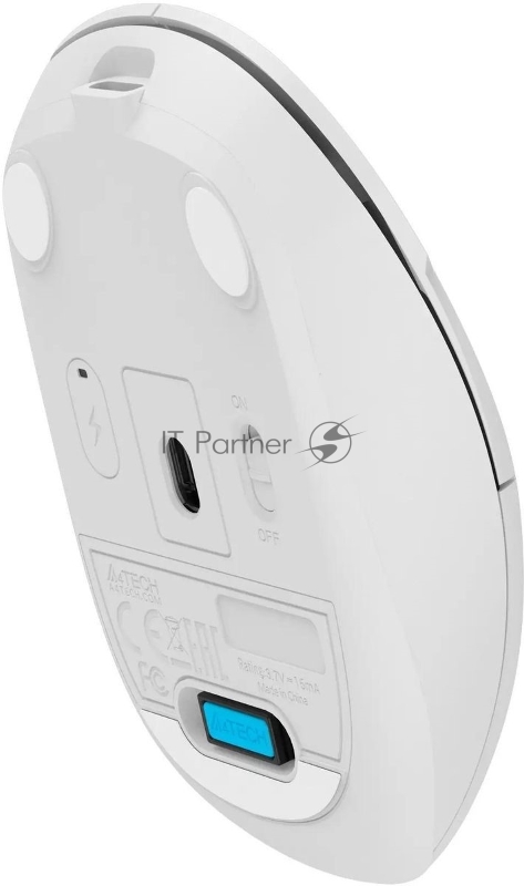 Мышь беспроводная A4Tech Fstyler FG15CS Air2 серый оптическая 1200dpi silent USB для ноутбука 3but