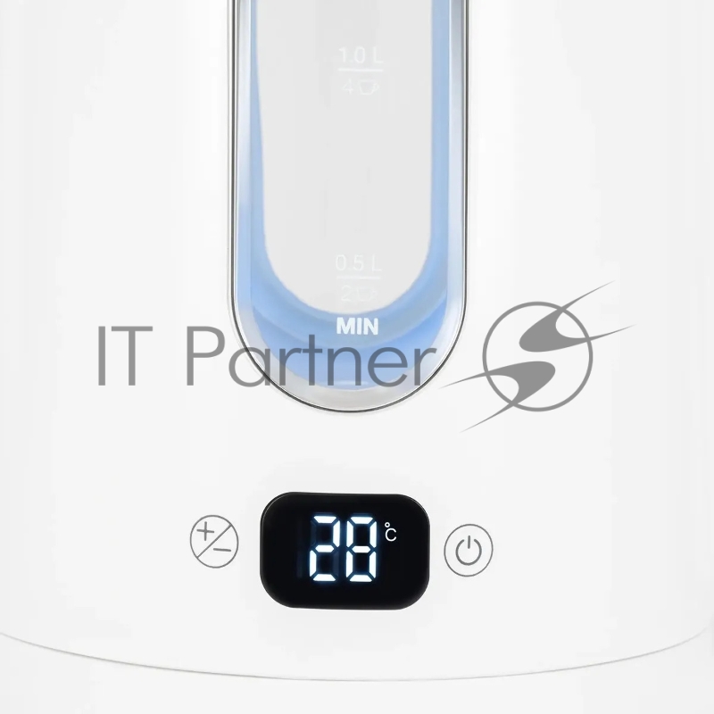 Чайник электрический Hyundai HYK-G5510 1.5л. 2200Вт белый/прозрачный корпус: стекло