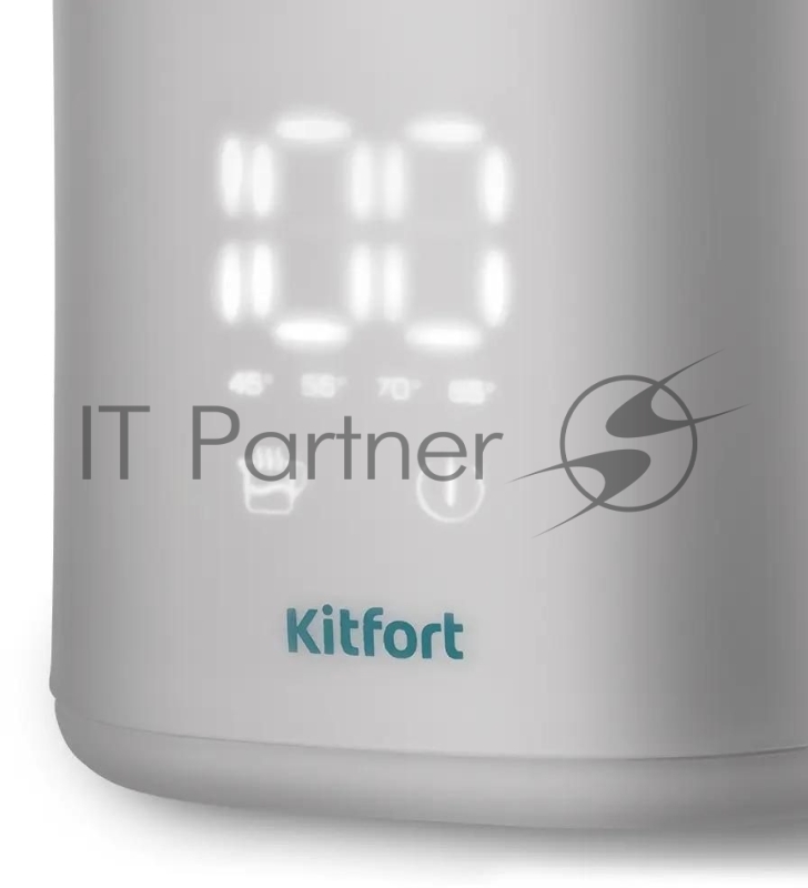 Чайник электрический Kitfort КТ-6687 1.7л. 1500Вт серый/бирюзовый корпус: пластик/металл