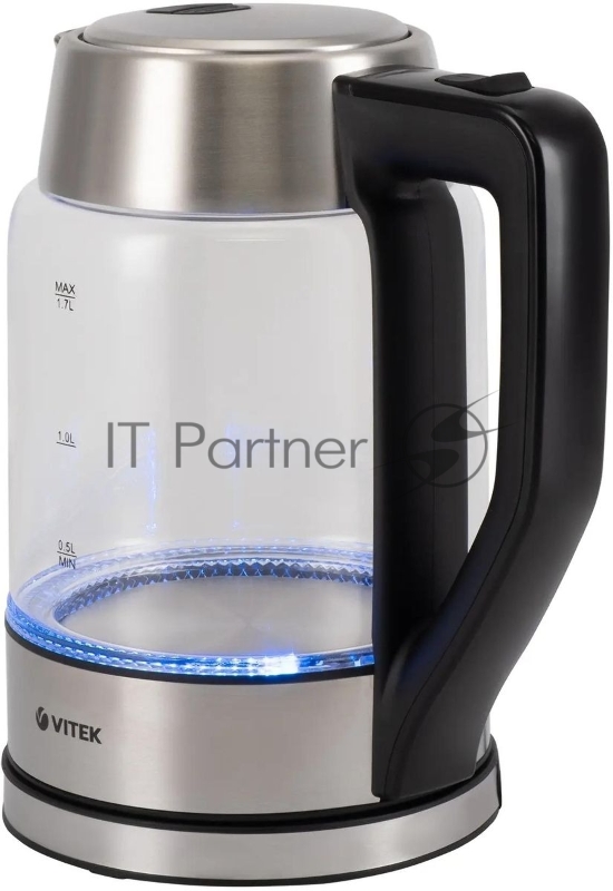 Чайник электрический Vitek VT-7043 1.7л. 2200Вт разноцветный корпус: стекло
