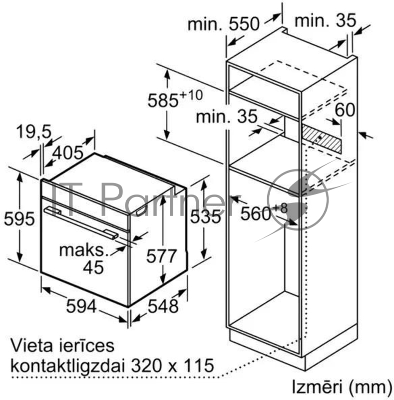 Духовой шкаф Электрический Bosch HBG7721B1 черный
