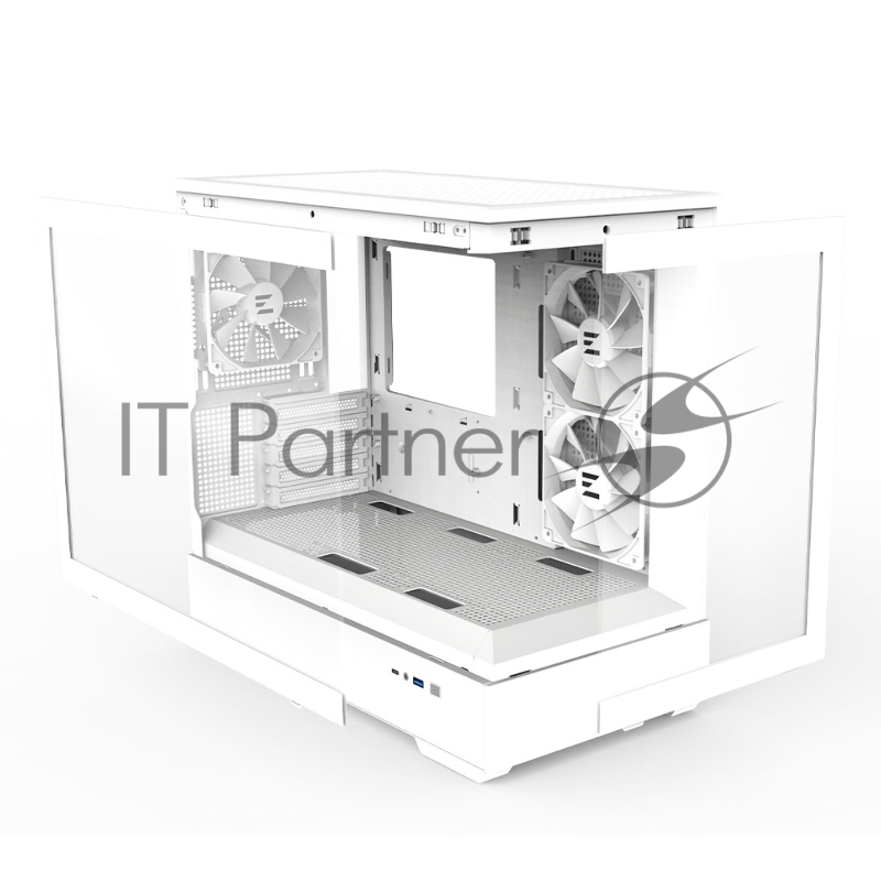 Корпус MiniTower Zalman P30 White (mATX, без БП, ARGB, USB3.2 Type-A + USB3.2 Type-C) (Zalman P30 White)