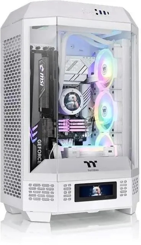 Корпус Thermaltake The Tower 300 Snow белый без БП miniITX 8x120mm 6x140mm 2xUSB3.0 audio bott PSU