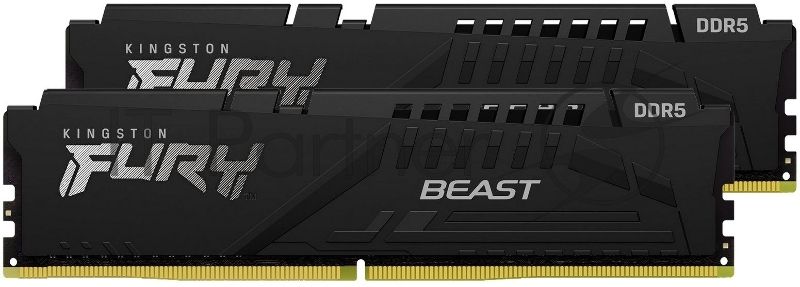 Оперативная память Kingston DDR5 FURY Beast Black 64Gb Kit (2x32Gb) KF556C36BBEK2-64