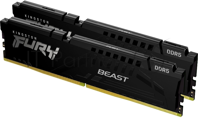 Оперативная память Kingston DDR5 FURY Beast Black 64Gb Kit (2x32Gb) KF556C36BBEK2-64