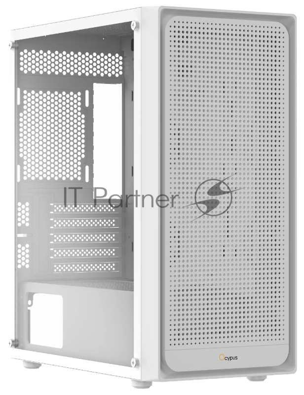 Корпус Ocypus Gamma C50 WH mATX / win / white / no PSU / Tempered Glass