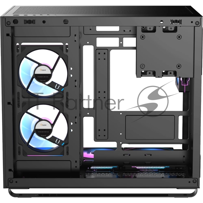 Корпус Ocypus Iota C70 BK ARGB ATX / win / black / 6 ARGB fans / no PSU / Tempered Glass