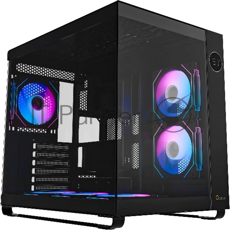 Корпус Ocypus Iota C70 BK ARGB ATX / win / black / 6 ARGB fans / no PSU / Tempered Glass