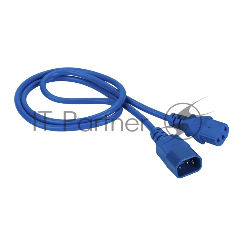Шнур питания Lanmaster LAN-PP13/14-10-BL C13-С14 проводник.:3x0.75мм2 10м 220В 10А синий