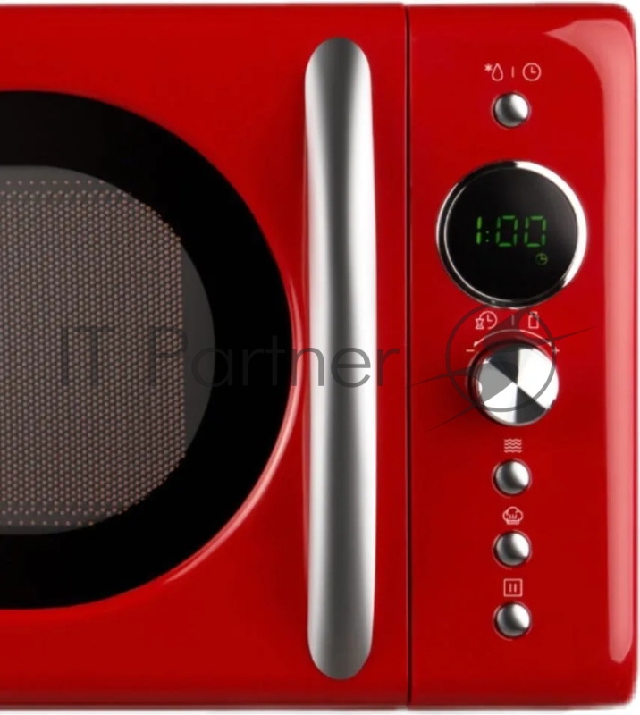 Микроволновая Печь Hyundai HYM-D3037 20л. 700Вт красный/серебристый