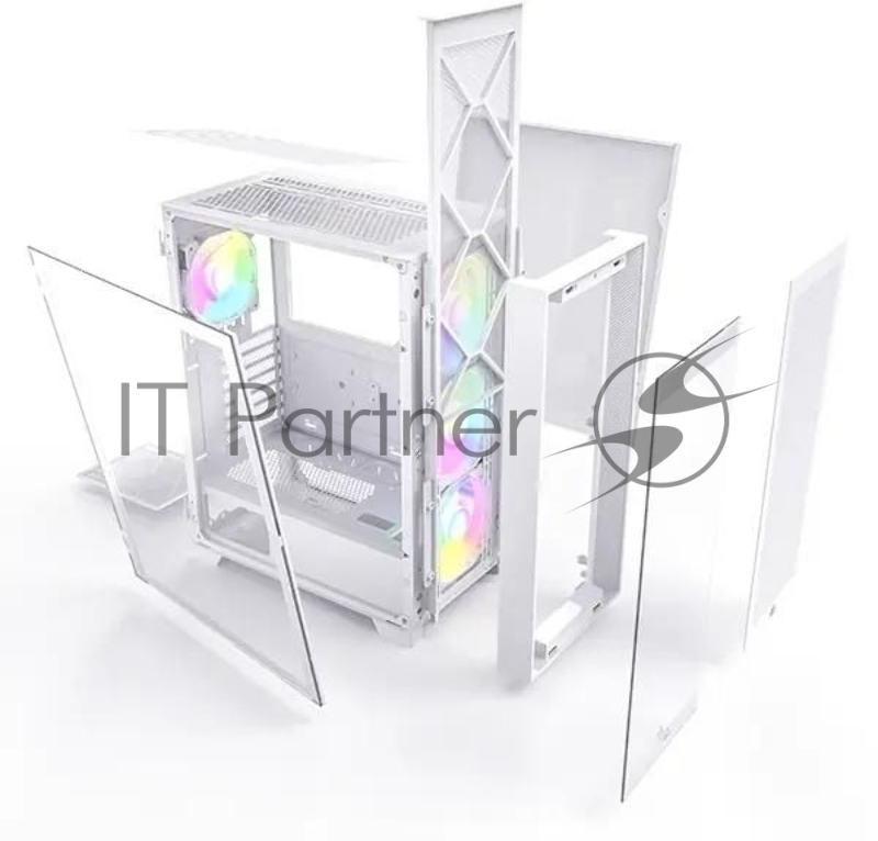 Корпус Montech AIR 1000 PREMIUM черный без БП ATX 1x120mm 3x140mm 2xUSB3.0 audio bott PSU