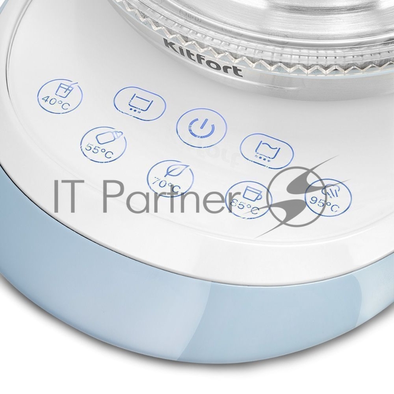 Чайник электрический Kitfort КТ-6670 голубой