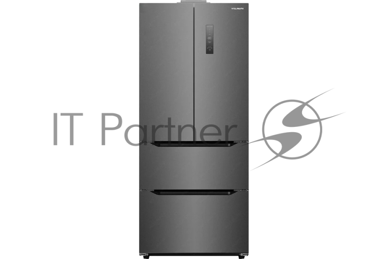 Холодильник WILLMARK MDF-637ID темно-серый двухкамерный 282/142л морозилка снизу