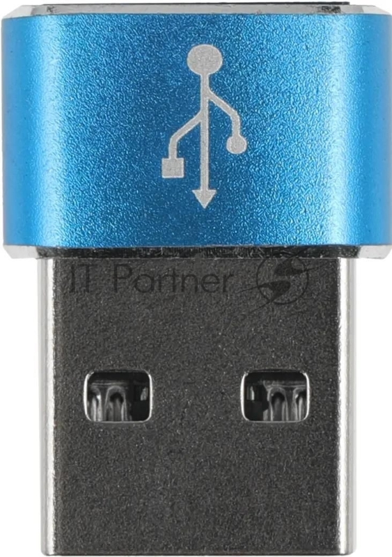 Адаптер Premier 6-071 USB 2.0 A(m) USB Type-C (f) золотистый (пакет)