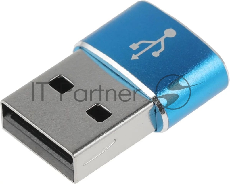 Адаптер Premier 6-071 USB 2.0 A(m) USB Type-C (f) золотистый (пакет)
